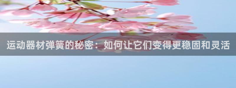 凯捷体育平台注册要钱吗安全吗：运动器材弹簧的秘密：如